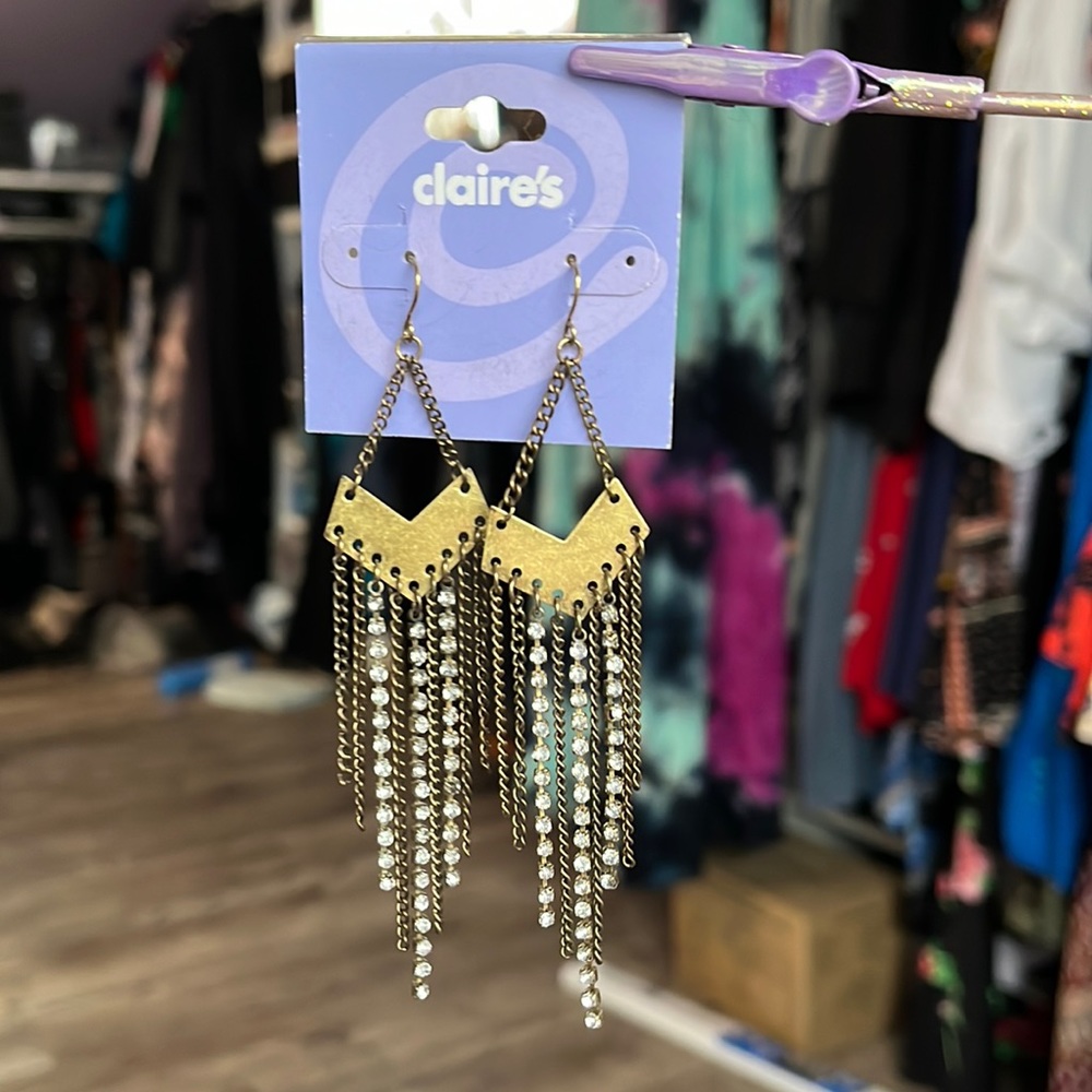 Dangle Earrings from Claire’s New 9 cms long.